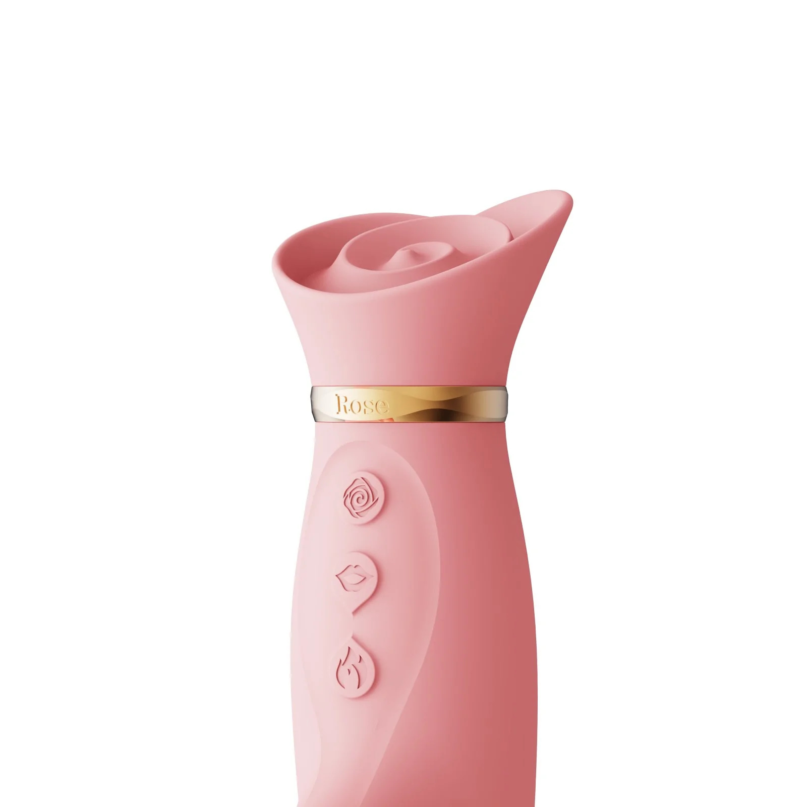 Вібратор з підігрівом і вакуумною стимуляцією ZALO ROSE RABBIT PINK
