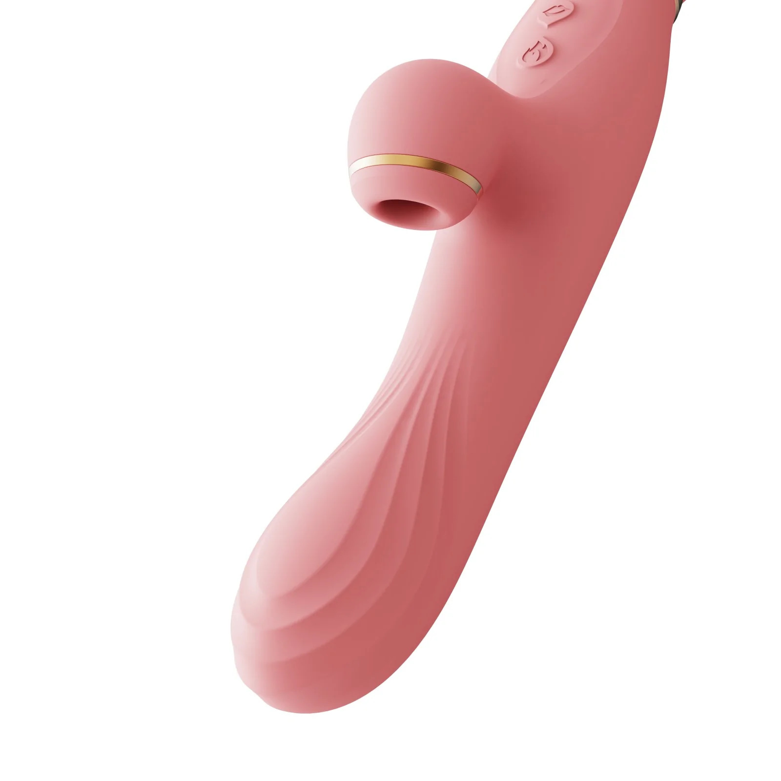 Вібратор з підігрівом і вакуумною стимуляцією ZALO ROSE RABBIT PINK