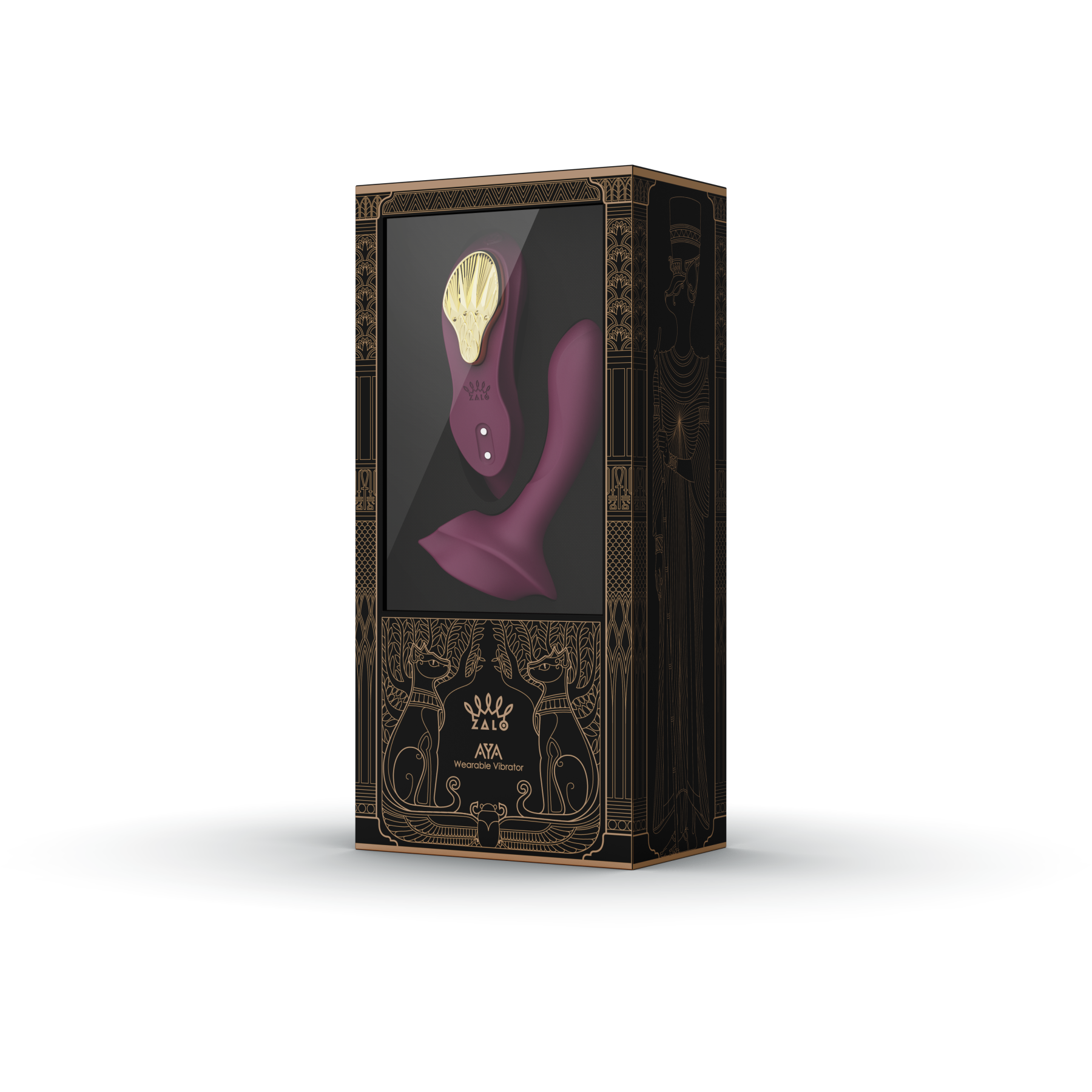 Вібратор в трусики AYA Zalo Velvet Purple на пульті керування