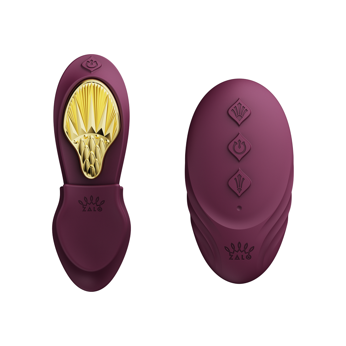 Вібратор в трусики AYA Zalo Velvet Purple на пульті керування