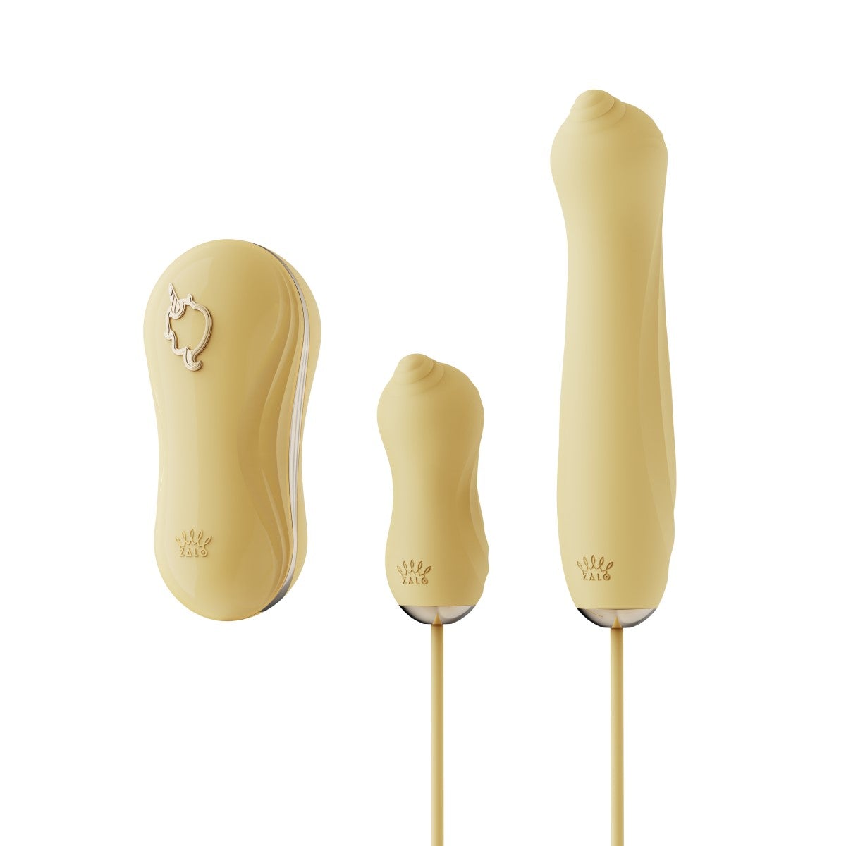 Набір секс іграшок Zalo UNICORN Vibratrion & Thrusting Set - Yellow