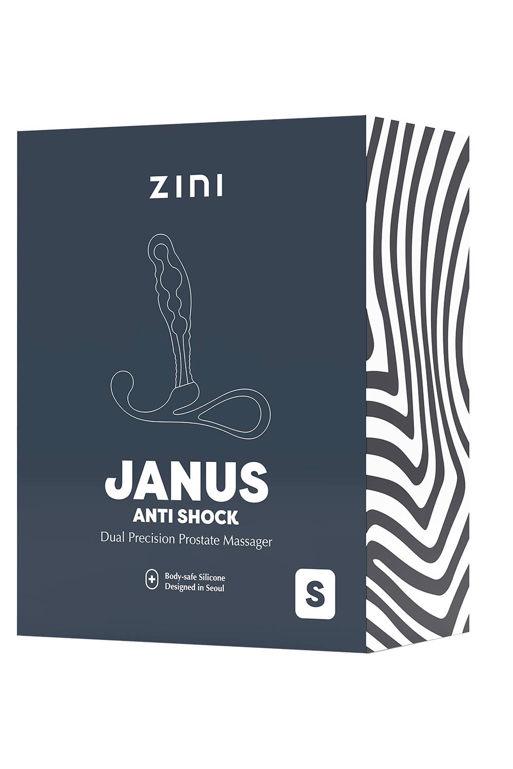 Масажер простати Zini Janus Anti Shock чорний, S