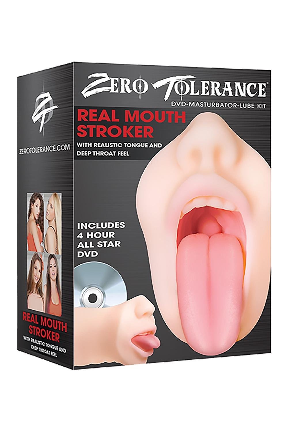 Мастурбатор рот Zero Tolerance з язиком, 16.5 см