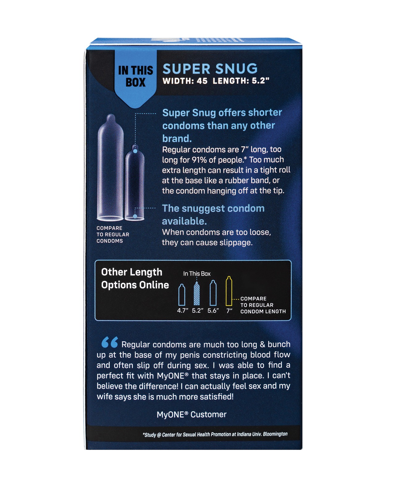 Презервативи MyONE Super Snug Розмір 45Д, 10 шт