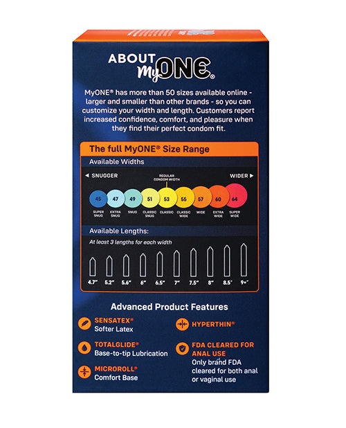 Презервативи MyONE Extra Wide Розмір 60H, 10 шт