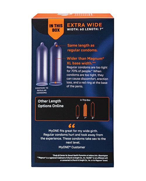 Презервативи MyONE Extra Wide Розмір 60H, 10 шт