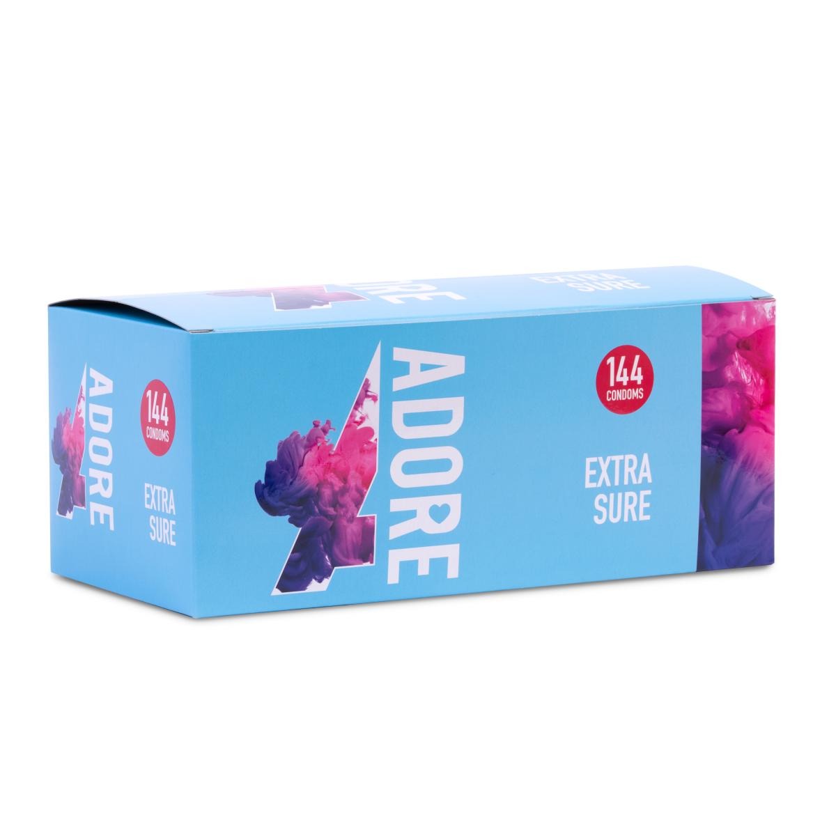 Презервативи надміцні Pasante Adore Extra Sure латексні (ціна за упаковку, 144 шт.)